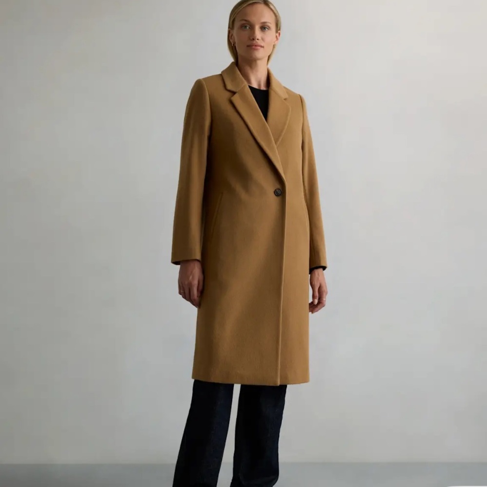 Quince Italian Wool Classic Single Breasted Coat